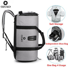 Load image into Gallery viewer, OZUKO Suit storage bag Multifunction Men Suit Travel Bag Large Capacity Waterproof Duffle Bag for Trip Hand Luggage Bags