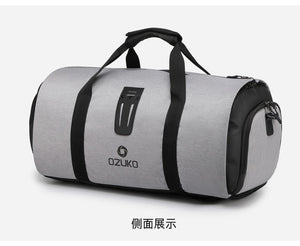 OZUKO Suit storage bag Multifunction Men Suit Travel Bag Large Capacity Waterproof Duffle Bag for Trip Hand Luggage Bags