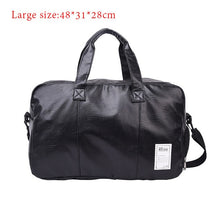 Load image into Gallery viewer, Men Travel Bag Large Duffle Independent Shoes Storage Big Fitness PU Leather Women Handbag Bags Luggage Shoulder Bag