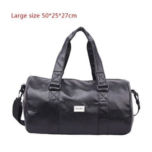 Load image into Gallery viewer, Men Travel Bag Large Duffle Independent Shoes Storage Big Fitness PU Leather Women Handbag Bags Luggage Shoulder Bag