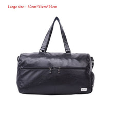 Load image into Gallery viewer, Men Travel Bag Large Duffle Independent Shoes Storage Big Fitness PU Leather Women Handbag Bags Luggage Shoulder Bag