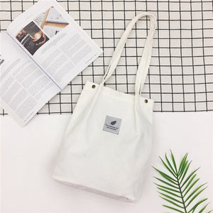 Litthing Women Solid  Corduroy Shoulder Bags Shopping Bag Tote Package Crossbody Bags Purses Casual Handbag For Women Bookbag