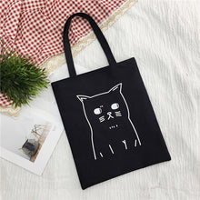 Load image into Gallery viewer, Ladies Handbags Cloth Canvas Tote Bag pattern Shopping Travel Women Eco Reusable Shoulder Shopper Bags bolsas de tela 2019 New