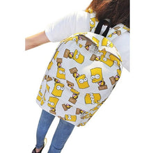 Load image into Gallery viewer, Fashion Large Capacity Women&#39;s Men&#39;s Cartoon Printing Canvas Travel Backpack School Bag Girls Leisure Shopping Rucksack Mochila