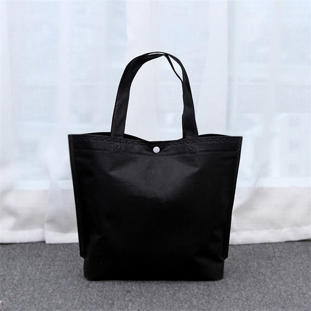 Female Canvas Shopping Bags Foldable Shopping Bag Reusable Tote Pouch Women Travel Storage Handbag Shoulder Bag Book Bag