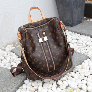 Vento Marea Women Backpacks Shoulder Bag Leather Female Vintage Large Daypack 2019 Multi-function Luxury Travel Satchel Knapsack