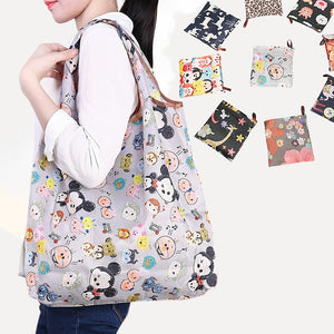 Folding Shopping Bag Eco Friendly Ladies Gift Foldable Reusable Tote Bag Portable Travel Shoulder Bag Small Size