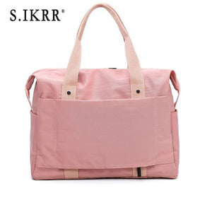 S.IKRR New Travel Bag Oxford Duffle Bag Women Water Resistant Fashion Weekend Carry On Luggage Bag Large Handbags Organizer sac