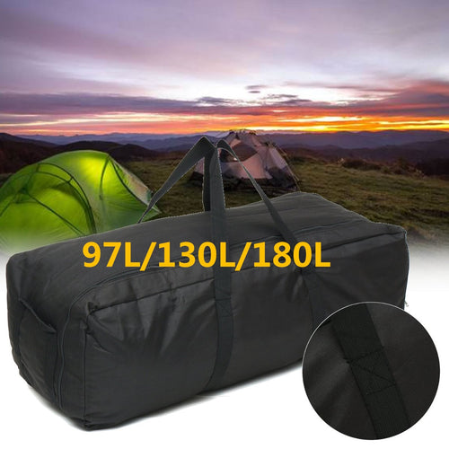 Outdoor Large Duffle Bags Waterproof Oxford Foldable Luggage Handbag Men Backpack Storage Pouch Tote 97/130/180L Camping Travel