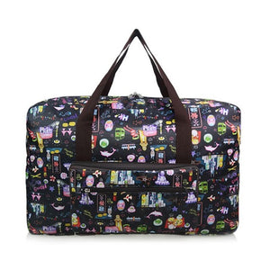 6 Colors Waterproof Weekend Luggage Tote Foldable Travel Bag Women Large Capacity Portable Shoulder Duffle Bag Cartoon Printing