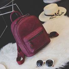 Load image into Gallery viewer, Toposhine Retro Backpack Women PU Leather Bag Women Bag Medium Women Backpack Mochila Feminina School Bags for Teenagers 1591