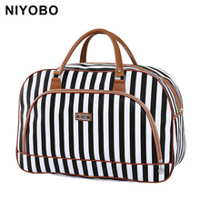 Load image into Gallery viewer, Women Travel Bags 2018 Fashion Pu Leather Large Capacity Waterproof Print Luggage Duffle Bag Casual Travel Bags PT1083