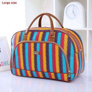 Women Travel Bags 2018 Fashion Pu Leather Large Capacity Waterproof Print Luggage Duffle Bag Casual Travel Bags PT1083