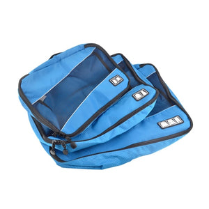 3Pcs/Set Men Travel Bag Packing Cube Clothes Pouch Foldable Duffle Bag Large Capacity Luggage Sorting Organizer Trip Accessories