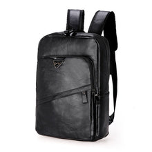 Load image into Gallery viewer, Fashion Men Backpack Waterproof PU Leather Travel Bag Man Large Capacity Teenager Male Mochila Laptop Backpacks