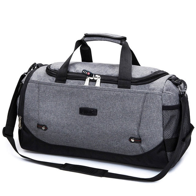 MARKROYAL Multifunctional Waterproof Men Travel Bag Anti-Theft Design Travel Duffle Large Capacity Handbag Weekend Bag Overnight